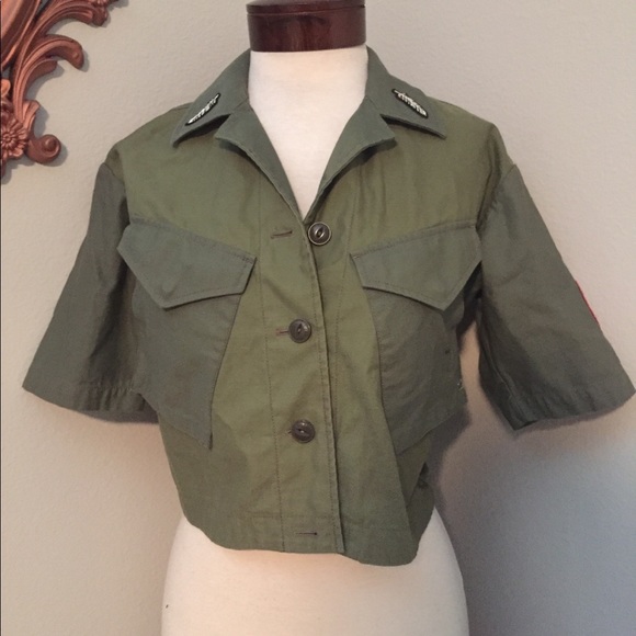rag & bone Tops - Rag & Bone brand army green military shirt